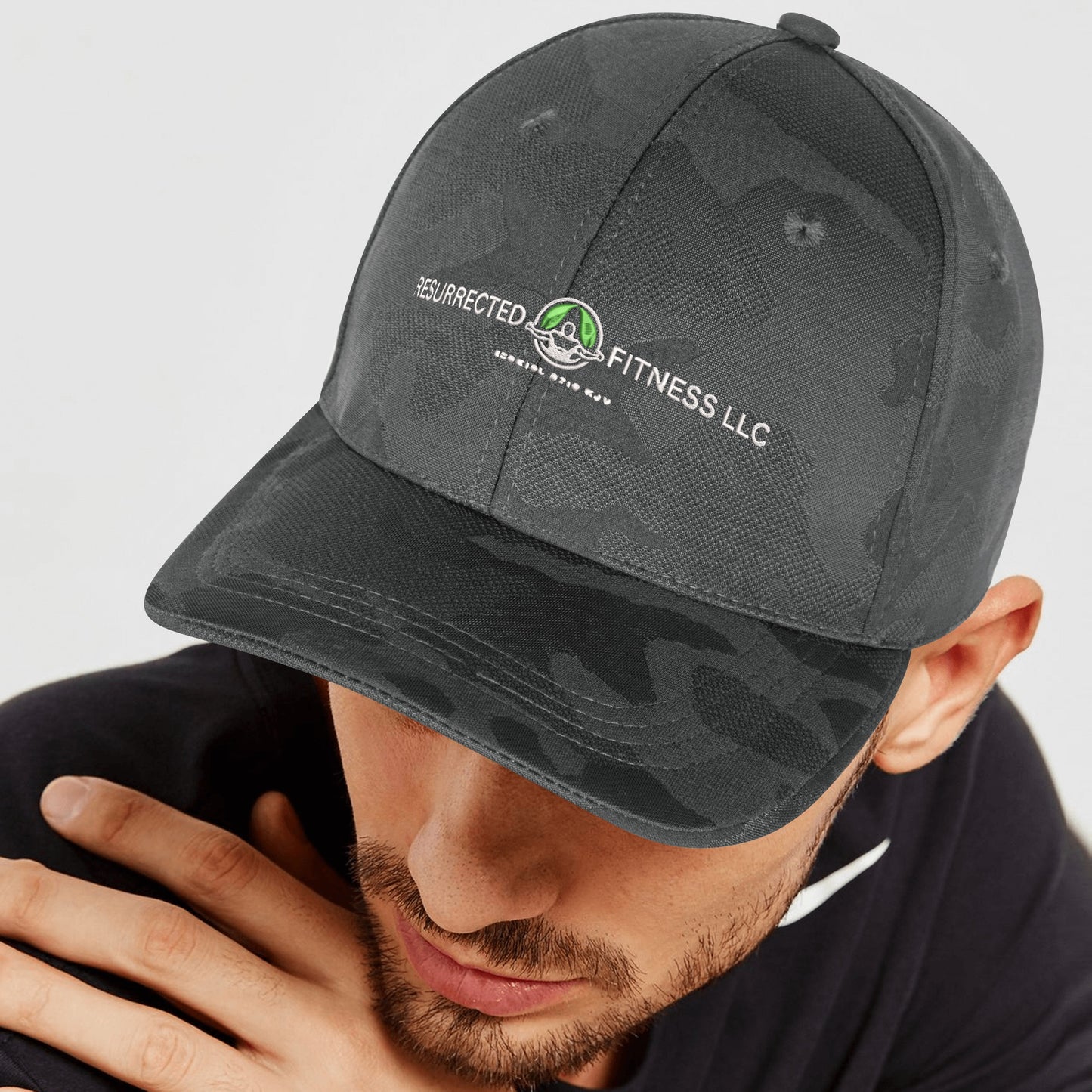 Embroidered Sports Camo Caps