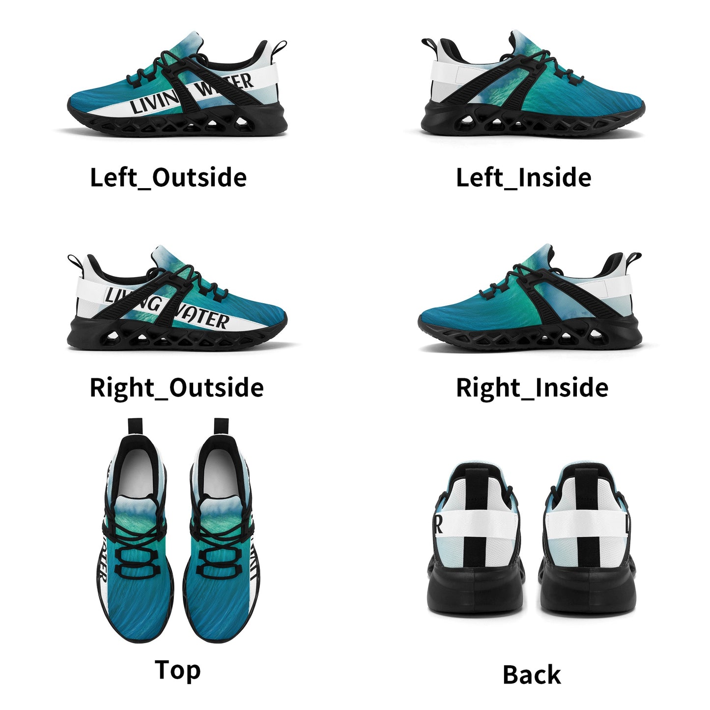 Living Water Women's New Elastic Sport Sneakers