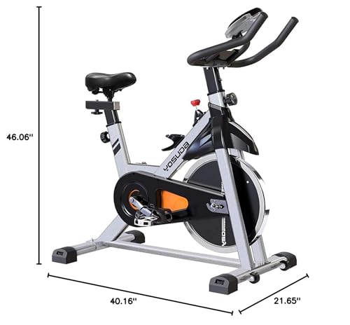 YOSUDA Indoor Cycling Bike Brake Pad/Magnetic Stationary Bike - Cycle Bike with Tablet Mount & Comfortable Seat Cushion