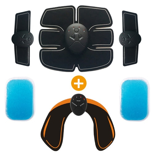 Ab Wireless Massage Stimulator Abdominal Muscle Trainer Vibration Body Slimming Machine Fat Burning Fitness Training Hip Workout