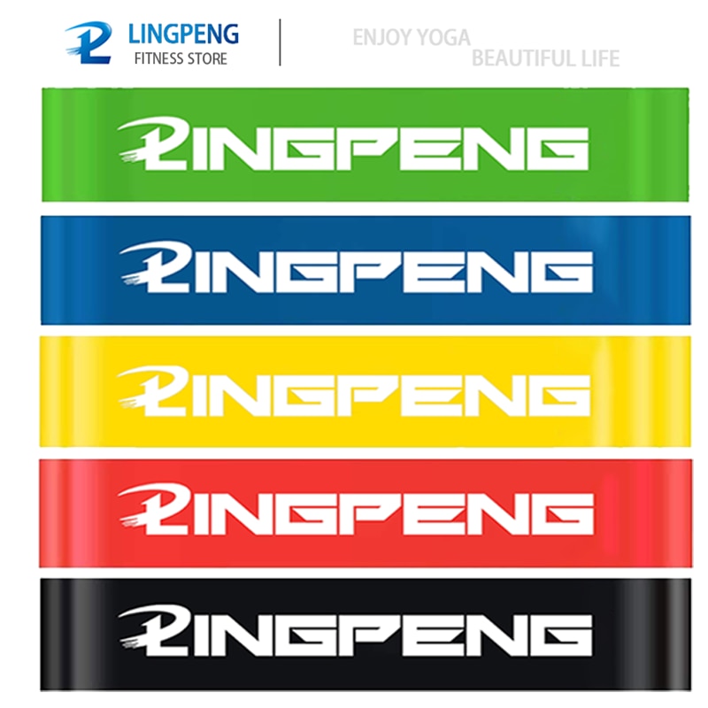 Resistance Bands Set 7 Piece Exercise Band Portable Home Gym Accessories Professional Fitness Elastic Rubber Workout Expander