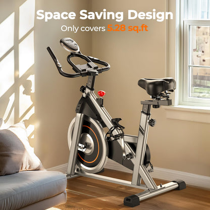 YOSUDA Indoor Cycling Bike Brake Pad/Magnetic Stationary Bike - Cycle Bike with Tablet Mount & Comfortable Seat Cushion
