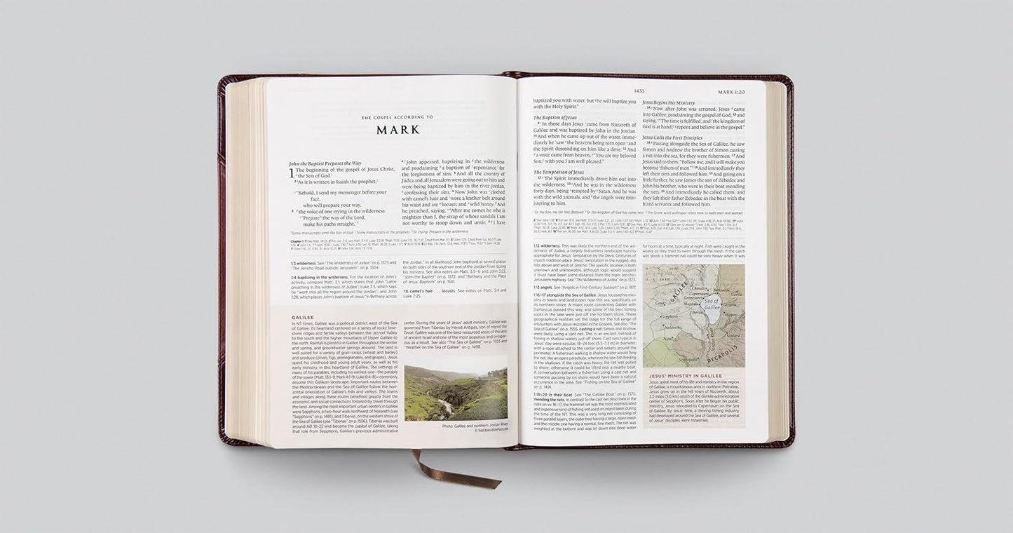 ESV Archaeology Study Bible (TruTone, Brown/Walnut, Portfolio Design): Holy Bible, English Standard Version