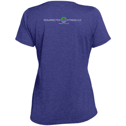 Exercise Daily Ladies' Heather Scoop Neck Performance Tee