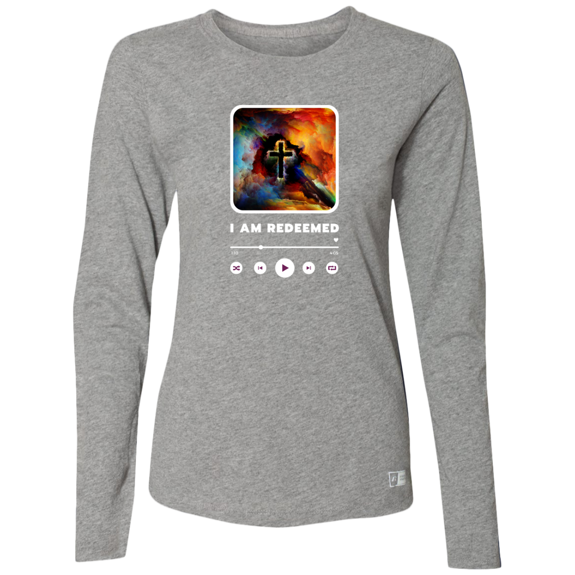 I AM REDEEMED LONG SLEEVE DRI-FIT (LADIES)