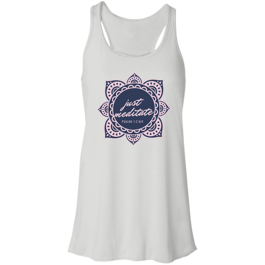 Just Meditate Flowy Racerback Tank