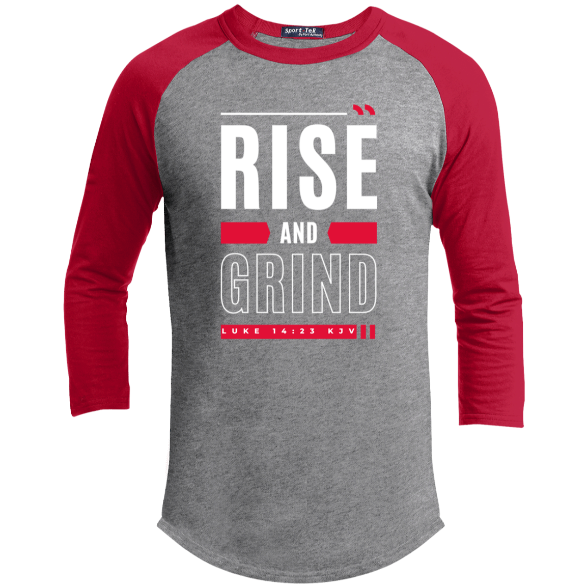 RISE AND GRIND 3/4 RAGLAN SLEEVE (YOUTH)