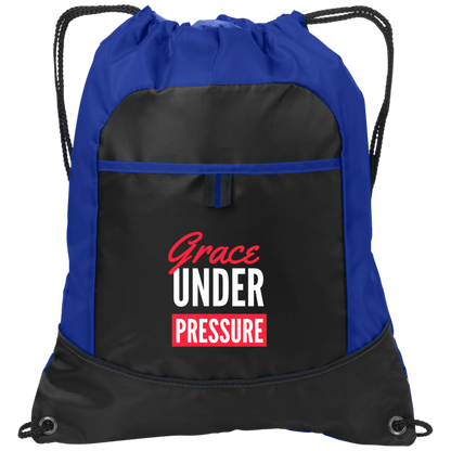 GRACE UNDER PRESSURE CINCH BAG W/ POCKET