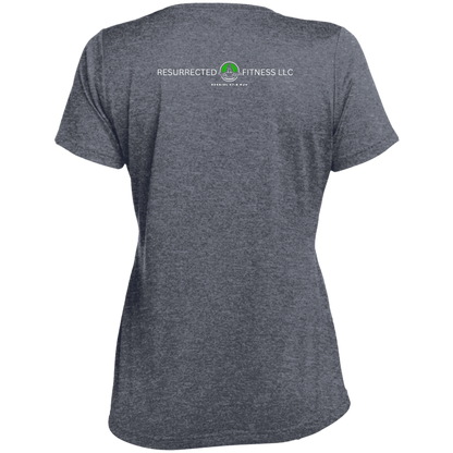 Exercise Daily Ladies' Heather Scoop Neck Performance Tee