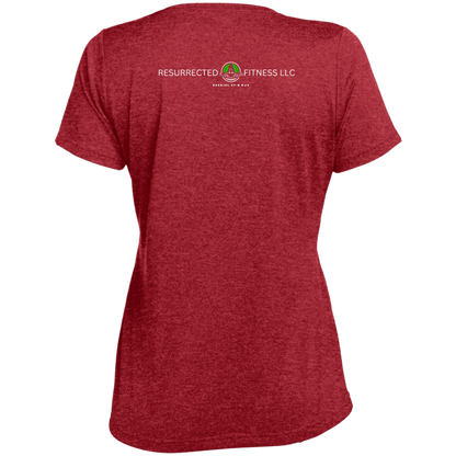 Exercise Daily Ladies' Heather Scoop Neck Performance Tee