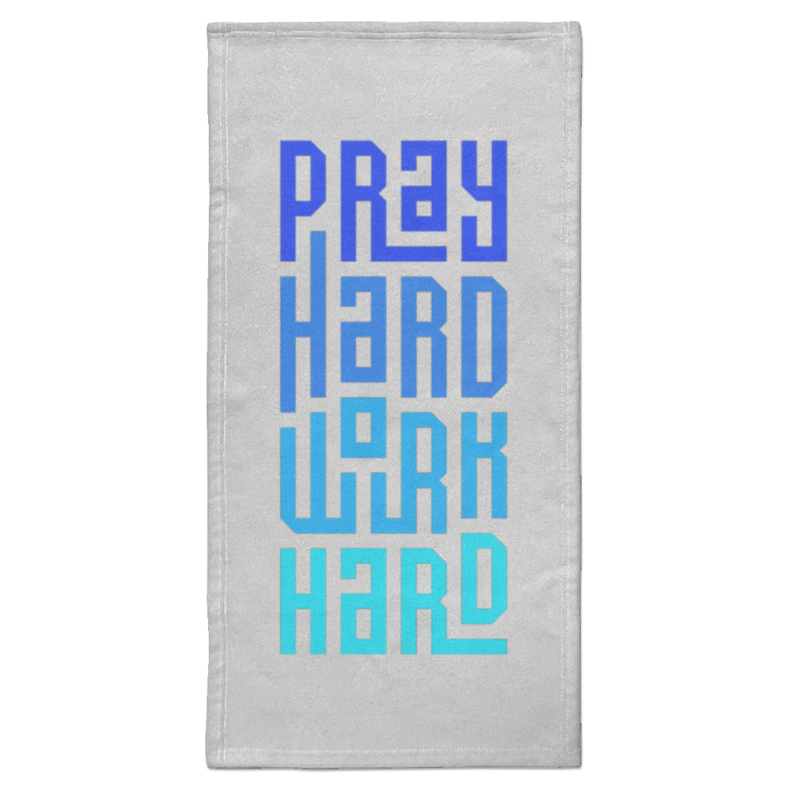 PRAY HARD WORK HARD GYM TOWEL
